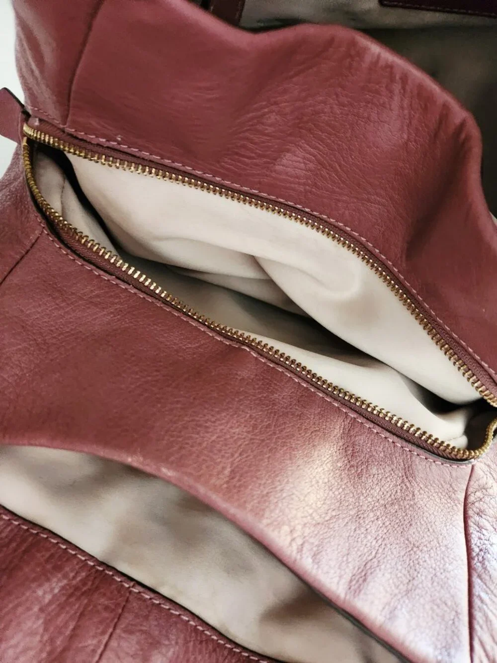 Coach Phoebe Mauve/Purple Leather Shoulder Bag Purse - Picture 13 of 14